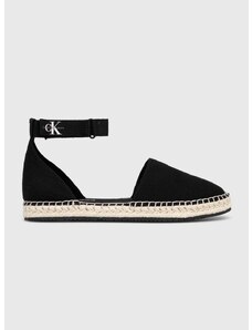 Еспадрили Calvin Klein Jeans ANKLE ESPADRILLE BTW в черно YW0YW01027