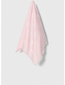 Тънък шал Guess ELIETTE в розово с десен AW5111 VIS03