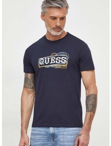 Тениска Guess в тъмносиньо с принт M4GI26 J1314