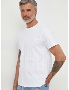 Памучна тениска Guess в бяло с апликация M4GI18 K8FQ4