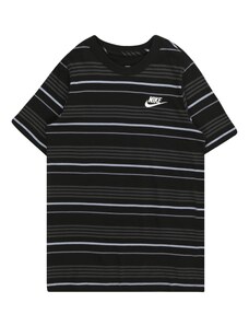 Nike Sportswear Тениска 'CLUB' тъмносиво / черно / мръсно бяло