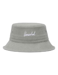 Капела Herschel Norman Stonewash в сиво от памук