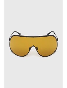Слънчеви очила Rick Owens Occhiali Da Sole Sunglasses Shield в черно RG0000006.GBLKBN.0945