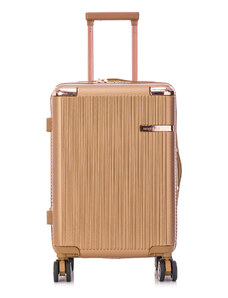 Самолетен куфар за ръчен багаж Semi Line T5663-3 Златист
