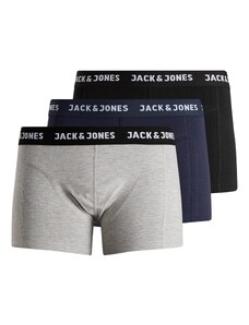 JACK & JONES Боксерки 'Anthony' нейви синьо / сив меланж / черно / бяло