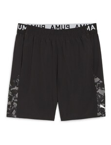 PUMA Спортен панталон 'Fit 7' антрацитно черно / тъмносиво / черно / бяло