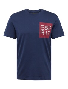ESPRIT Тениска нейви синьо / червено / бяло