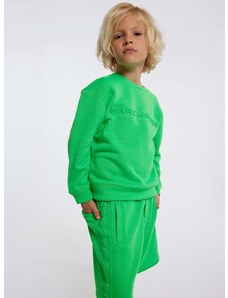 Детски суичър Marc Jacobs в зелено с апликация
