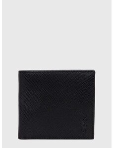 Кожен портфейл Polo Ralph Lauren мъжки в черно 405931675