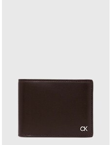 Кожен портфейл Calvin Klein мъжки в кафяво K50K511689