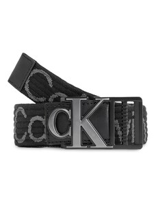 Мъжки колан Calvin Klein Jeans Monogram Slider Webbing Belt35Mm K50K511819 Black/Pinstripe Grey 01R
