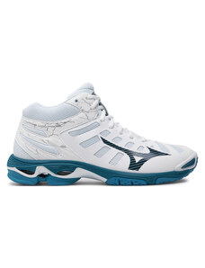 Обувки Mizuno Wave Voltage Mid V1GA2165 White/Sailor Blue/Silver 86