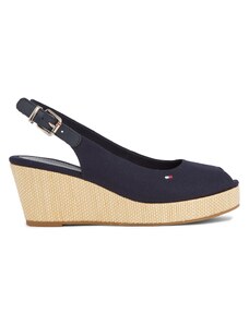 Еспадрили Tommy Hilfiger Iconic Elba Sling Back Wedge FW0FW04788 Space Blue DW6