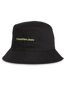 Капела Calvin Klein Jeans Monogram Bucket Hat K60K611029 Black/Sharp Green 0GX