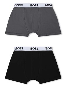 Детски боксерки BOSS (2 броя) в сиво
