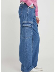 Дънки Calvin Klein Jeans с висока талия J20J223688