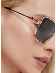 Слънчеви очила Love Moschino в златисто MOL075/S