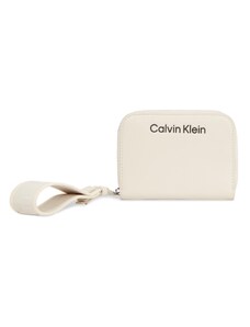 Голям дамски портфейл Calvin Klein Gracie K60K611688 Dk Ecru PC4