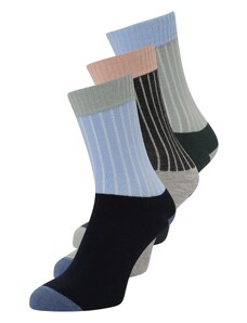 Women' Secret Къси чорапи светлосиньо / сив меланж / пастелно зелено / черно