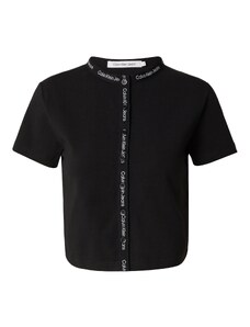 Calvin Klein Jeans Блуза черно / бяло
