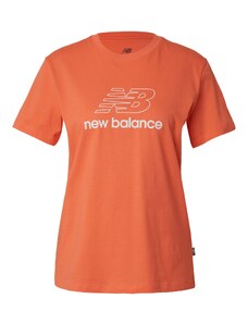 new balance Тениска оранжево-червено / бяло