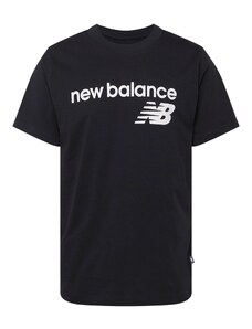 new balance Тениска черно / бяло