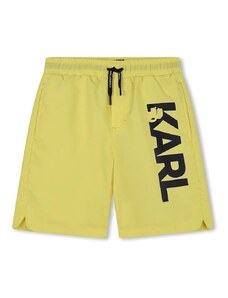 Детски плувни шорти Karl Lagerfeld в жълто