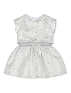 Бебешка рокля Karl Lagerfeld в бяло къса разкроена