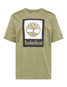 TIMBERLAND Тениска маслина / черно / бяло