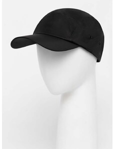 Шапка с козирка Rains 20300 Headwear в черно с изчистен дизайн