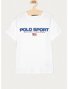 Детска тениска Polo Ralph Lauren в бяло