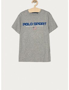 Детска тениска Polo Ralph Lauren в сиво