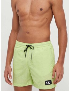 Плувни шорти Calvin Klein в зелено KM0KM00980