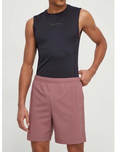 Къс панталон за трениране Calvin Klein Performance в розово