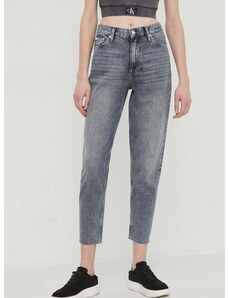 Дънки Calvin Klein Jeans с висока талия J20J222768
