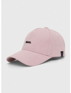 Памучна шапка с козирка BALR в розово с апликация B6110 1061