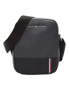 TOMMY HILFIGER Чанта за през рамо тип преметка морскосиньо / антрацитно черно / червено / бяло