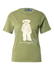 Polo Ralph Lauren Тениска бежово / маслина / люляк / бяло