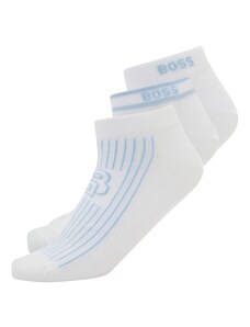 BOSS Black Къси чорапи светлосиньо / бяло