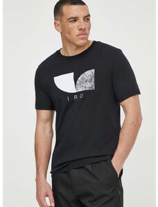 Памучна тениска IRO в черно с принт
