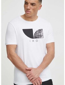 Памучна тениска IRO в бяло с принт
