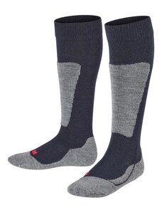 FALKE Спортни чорапи 'Active Ski' морскосиньо / синьо меланж / сиво