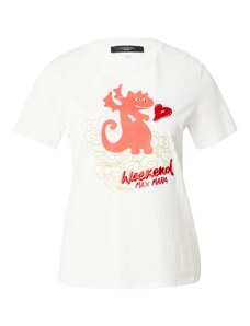 Weekend Max Mara Тениска 'CINEMA' горчица / огнено червено / пастелно червено / бяло