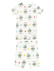 GAP Комплект пижама 'V-DIS BUZZ' морскосиньо / жълто / зелено / мръсно бяло