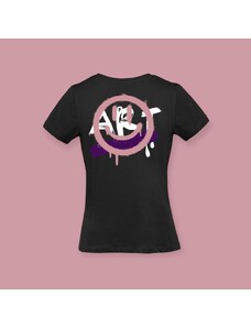 NAZAZU Дамска памучна тениска в цвят по избор с кръгло деколте Art- Розова - NZZ 5022