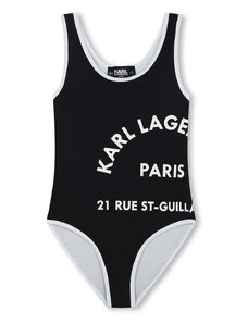 Детски цял бански Karl Lagerfeld в черно
