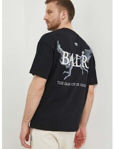 Памучна тениска BALR. Game of the Gods в черно с принт B1112 1240