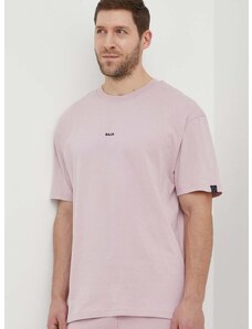 Памучна тениска BALR. в розово с апликация B1112 1225