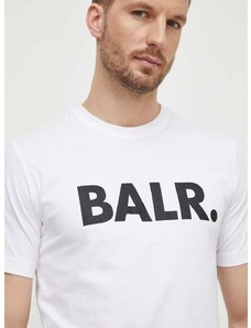 Памучна тениска BALR. в бяло с принт B1112 1048