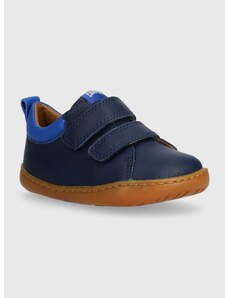 Детски половинки обувки от кожа Camper в синьо